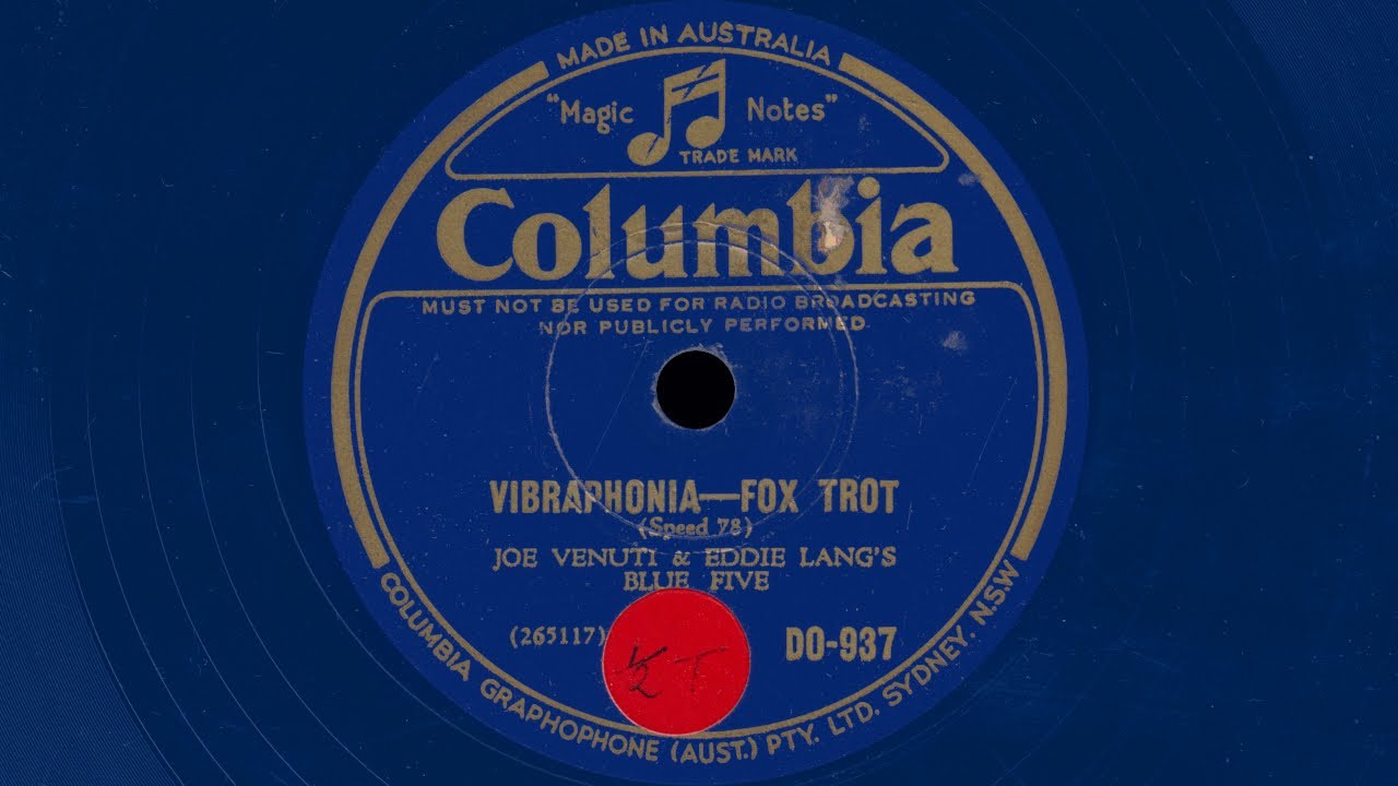 1933 Joe Venuti & Eddie Lang's Blue Five - Vibraphonia - YouTube