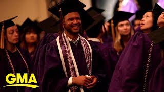 Man graduates with nursing degree from the same college where he started as a janitor l GMA Digital