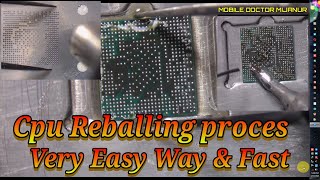 Very Easy Way to Reball Cpu | Ic Reballing process Part 1 | MOBILE DOCTOR MIJANUR