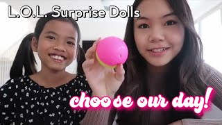 L.O.L Surprise Dolls Decide my Day!? 👜 ✨ | FAMILY VLOG | New Mini L.O.L Surprise Dolls!!