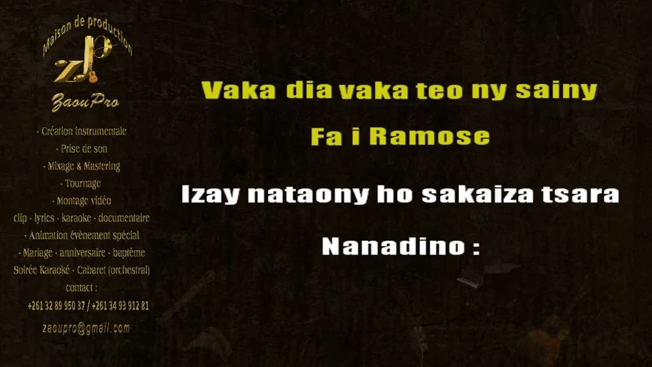 LESABOTSY - IFANIHY KARAOKE by ZaouPro