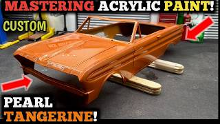 Createx Acrylic Secret: Achieving Deep Pearl Finishes! 64 Ford Falcon Part 1: Trumpeter 1/25