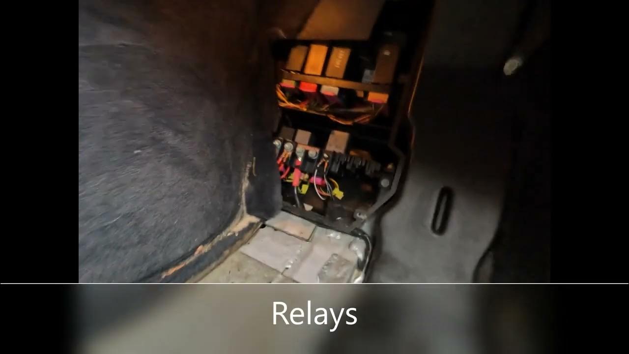 Audi a8 d2 fuse and relays location YouTube