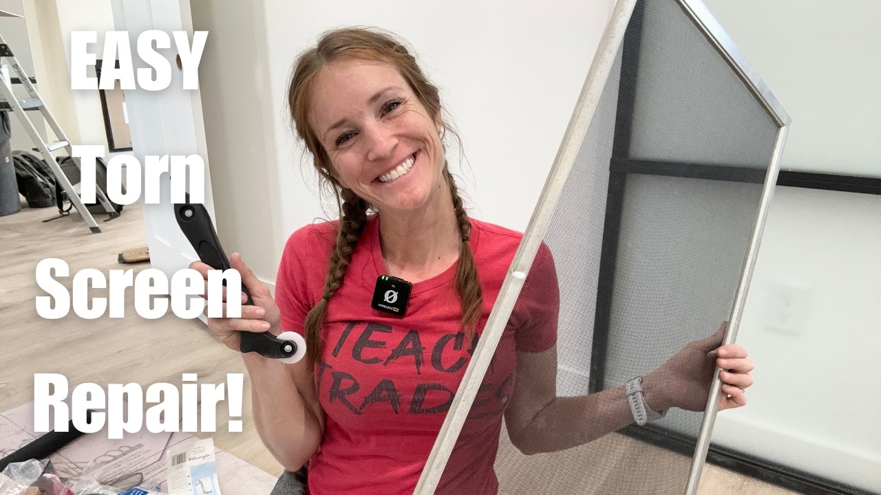 How to Repair/Replace Torn Window Screen - YouTube