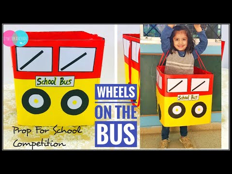 Wheels On The Bus / How To Make Cardboard Bus | How To Make Bus  #wheelsonthebus