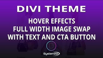 Divi Theme Full Width Image Swap With Text And CTA Button On Hover 👍