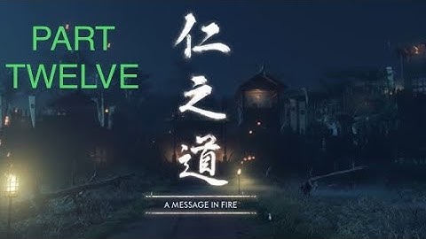GHOST OF TSUSHIMA Retake Castle Shimura gameplay walkthrough ACT 2 Part 1 A Message in Fire