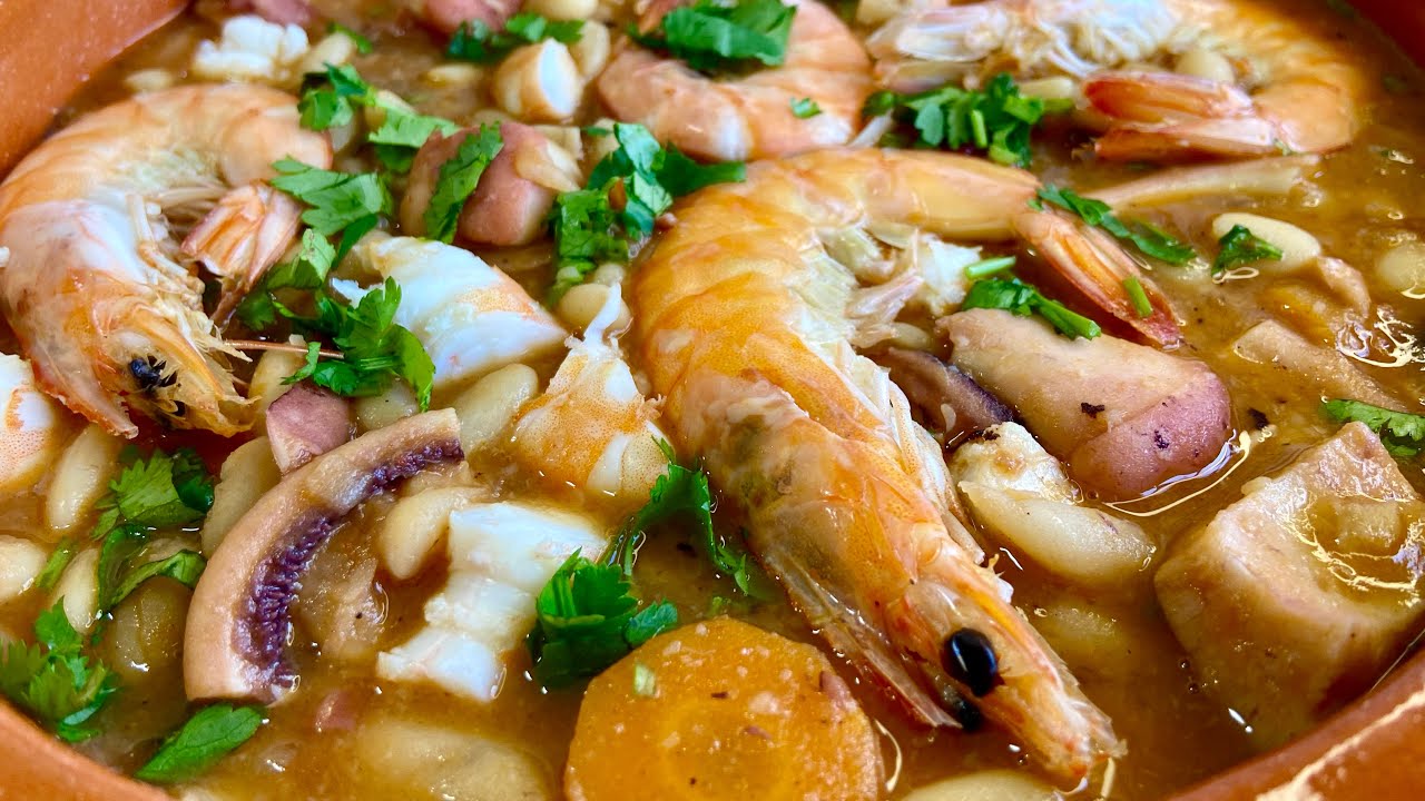 Feijoada de Pota com gambas 🦐 Receita portuguesa!