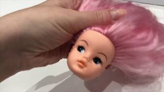 How To Reroot A Sindy Doll Head Using Mohair Or Alpaca Hair.