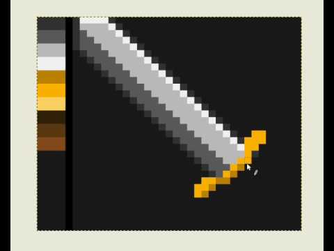 Pixel Art : Sword in One minute with The Gimp