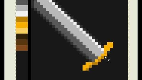 Pixel Art : Sword in One minute with The Gimp