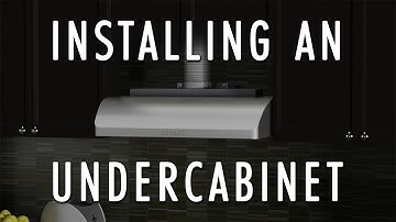 How to Install An Under Cabinet Range Hood - ZLINE Range Hood Installation