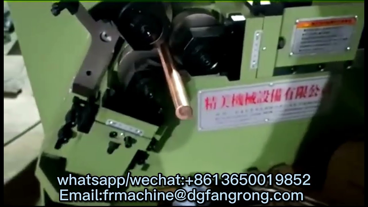 Copper heat pipe thread rolling machine / metal thread rolling machine