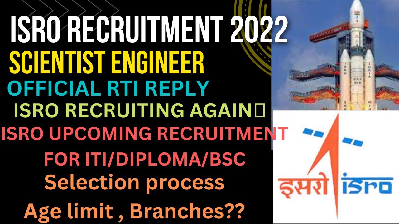 ISRO ICRB RECRUITMENT 2022||SCIENTIST ENGINEER🔥||OFFICIAL RTI REPLY||NO EXPERIENCE REQUIRED 