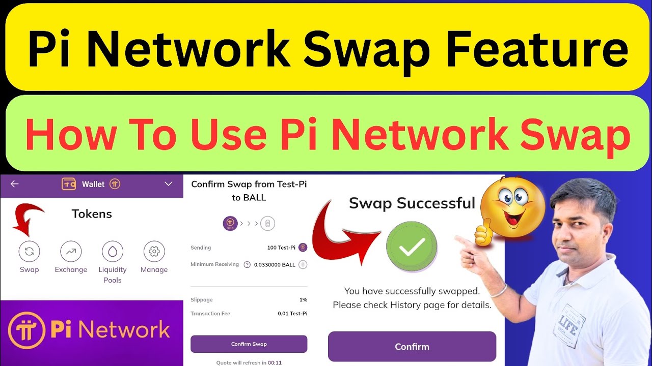 Network Swap Button How To Use Pi Network Swap|| Pi Network Swap Feature|| Pi Wallet Swap ...