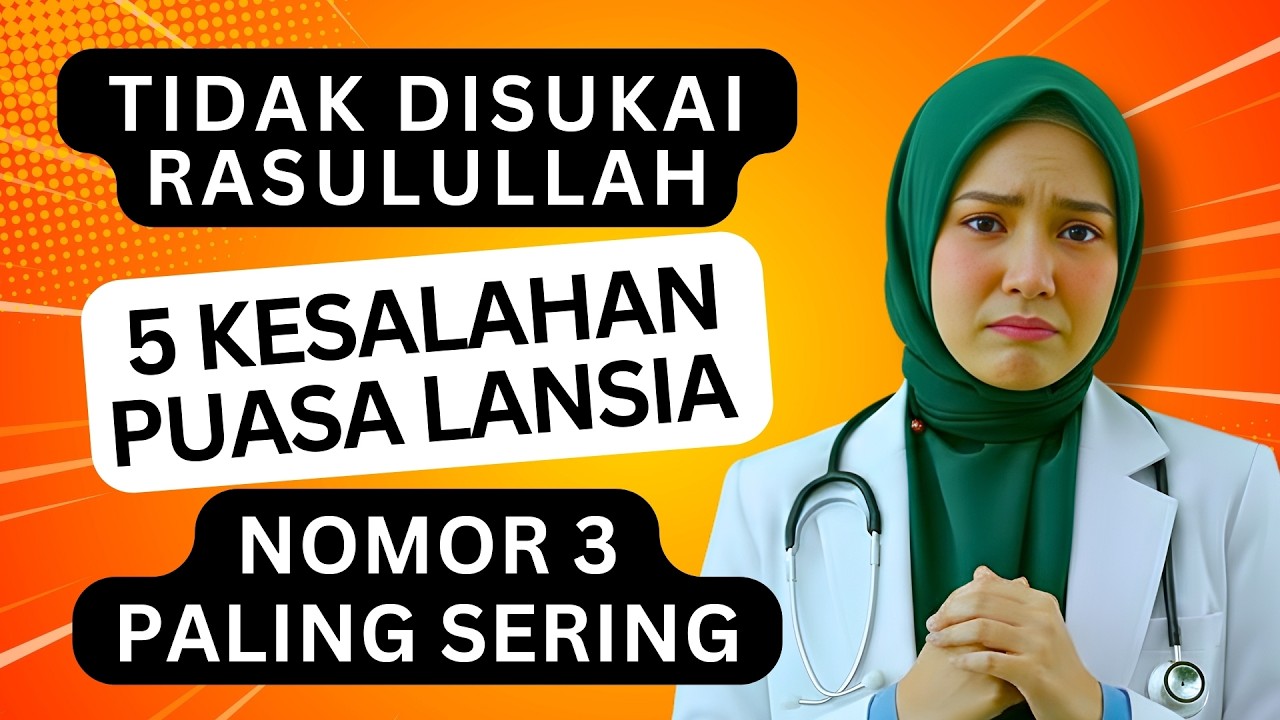 LANSIA 55+ WAJIB TAU! HINDARI 5 KESALAHAN PUASA BIKIN SIA-SIA! SERING DILAKUKAN SAAT BULAN RAMADHAN!