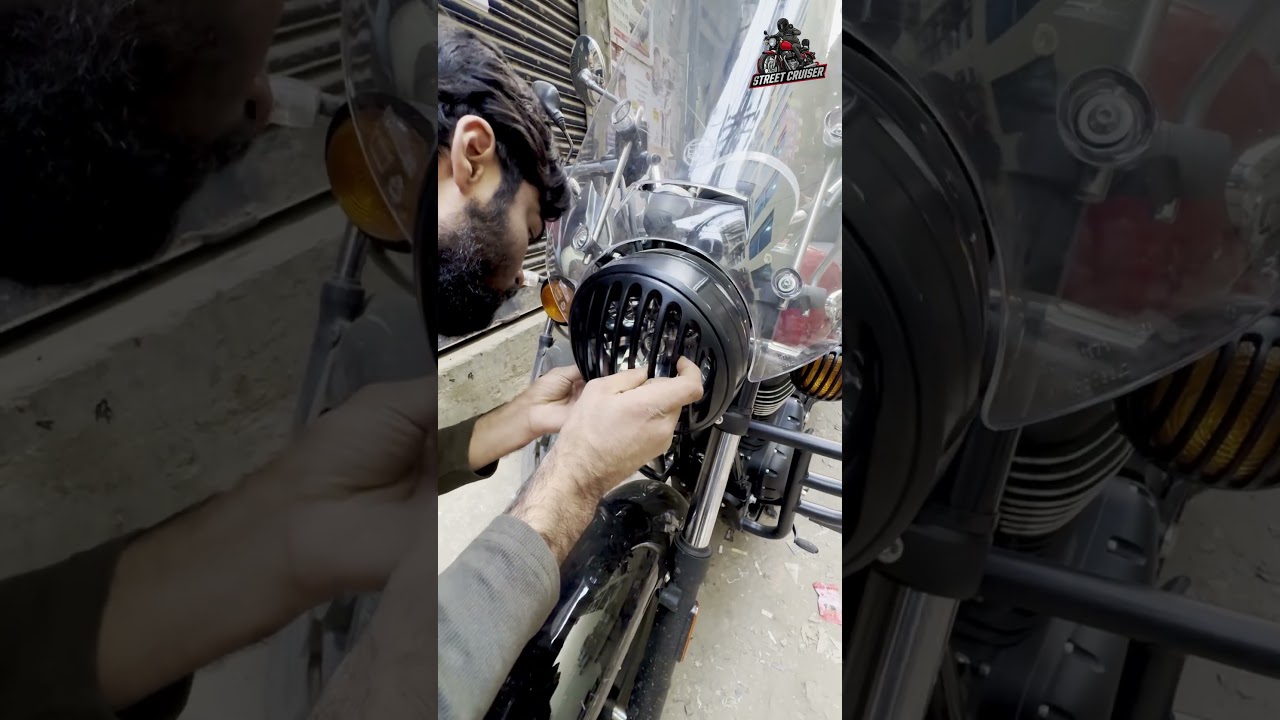 Meteor 350-এর লাইট গ্রিল ইনস্টলেশন! 🏍️🔥 | Meteor 350 Light Grill Install 