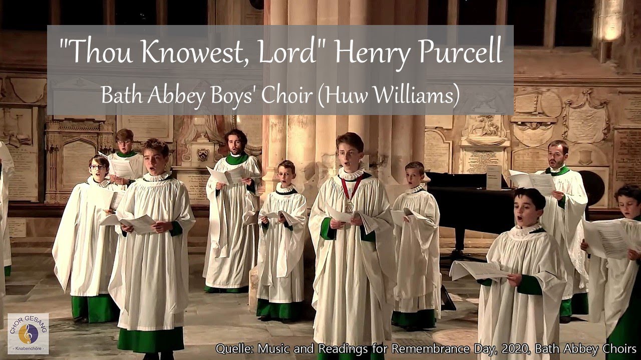 "Thou Knowest, Lord" Henry Purcell | Bath Abbey Boys' Choir (Huw ...