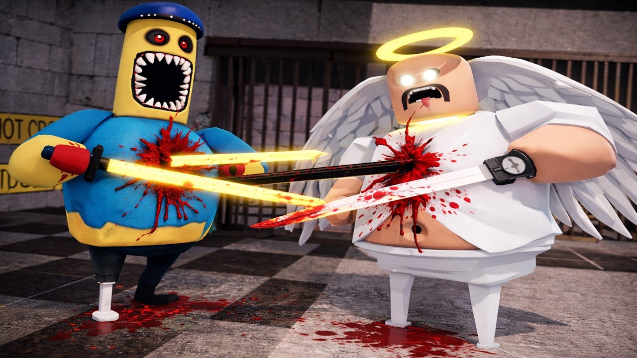 Demon BARRY Vs Angel BARRY Update! New Escape #Obby #robloxgames (#Obby) #Roblox #Scary