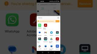 How to create and share a PDF through Camscanner
