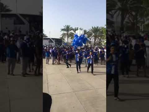 جماهير النصر العماني قبل دخول الملعب