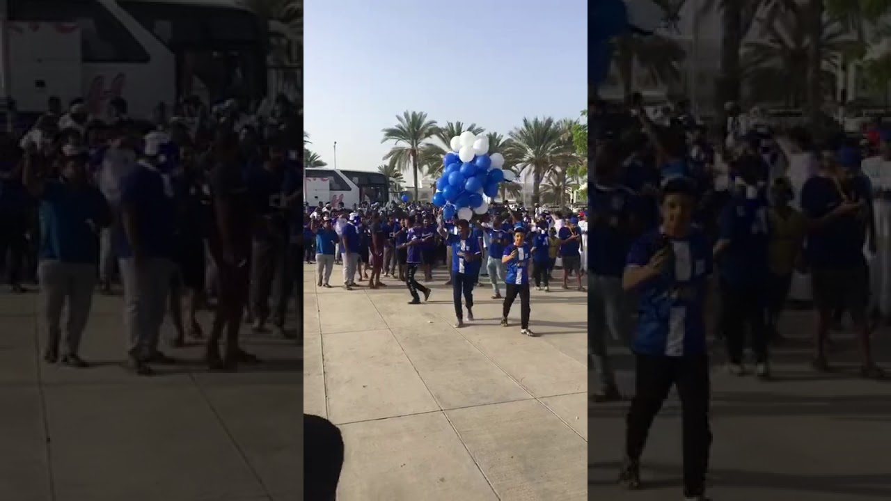 جماهير النصر العماني قبل دخول الملعب 🔥💙