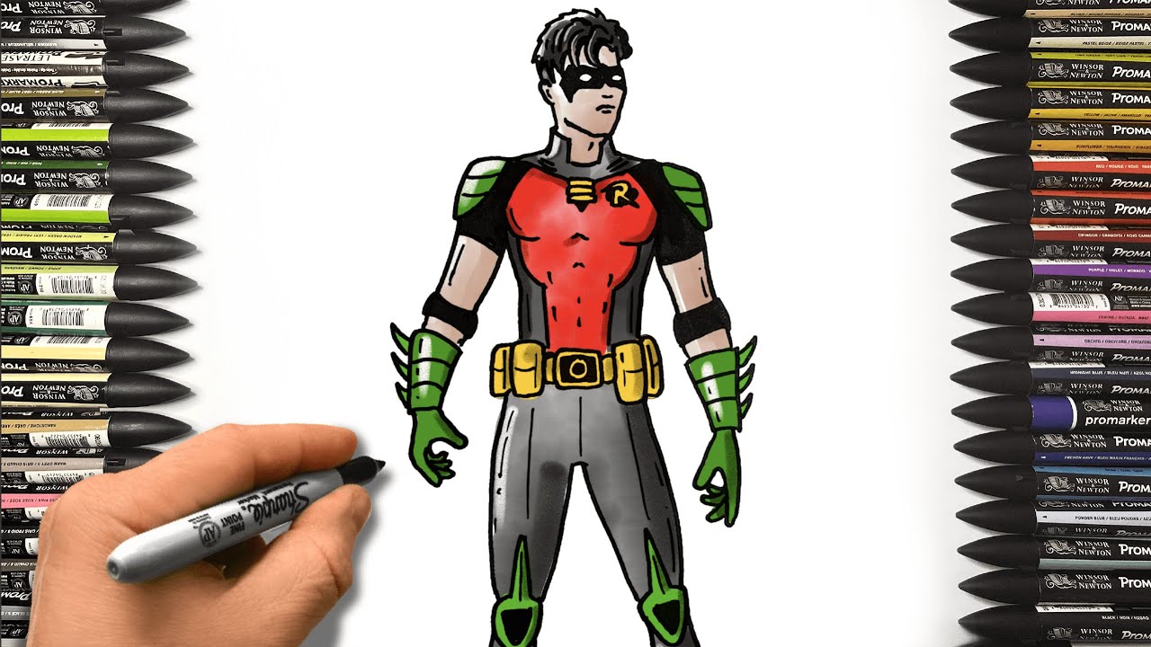 How To Draw Robin | Fortnite Super | Step by Step Drawing Tutorial