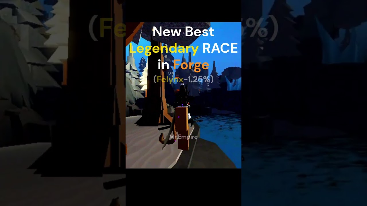 New Race showcase in Roblox Forge