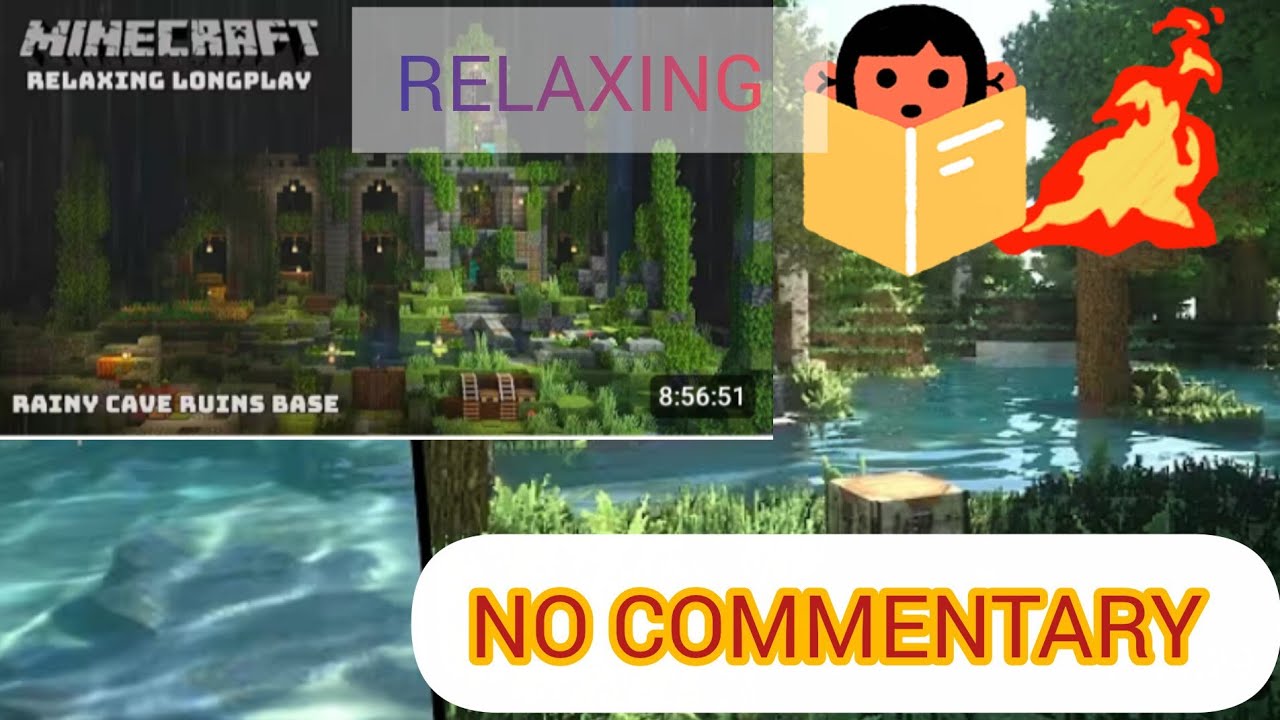 Minecraft Relaxing Longplay 🌧️ Cozy Rainy Cave Hole Ruins | Sleep, Study, Stress Relief
