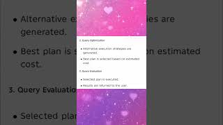 CP25C02 UNIT 4 Query Processing, Query Trees,Heuristics, Query Execution Plans#live #instagramreels