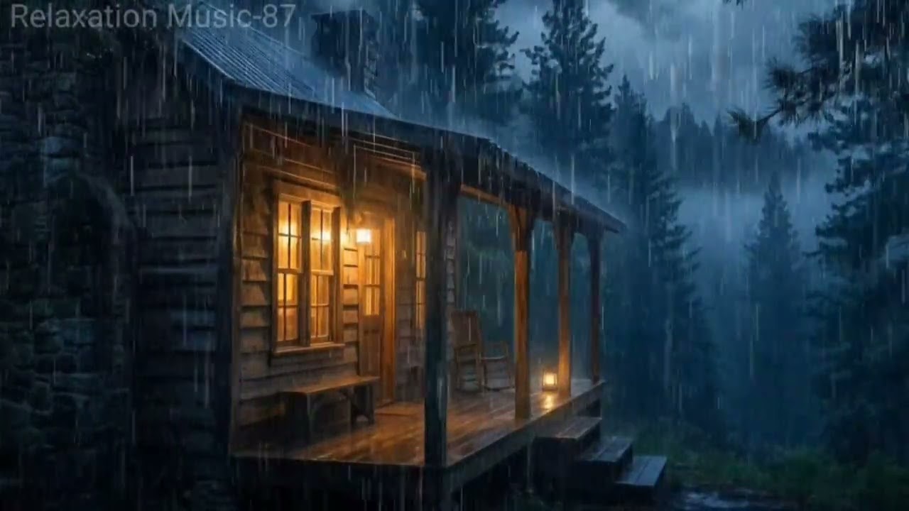 Soothing Rain for Sleep 🌧️ Heavy Outdoor Rain for Peaceful Night