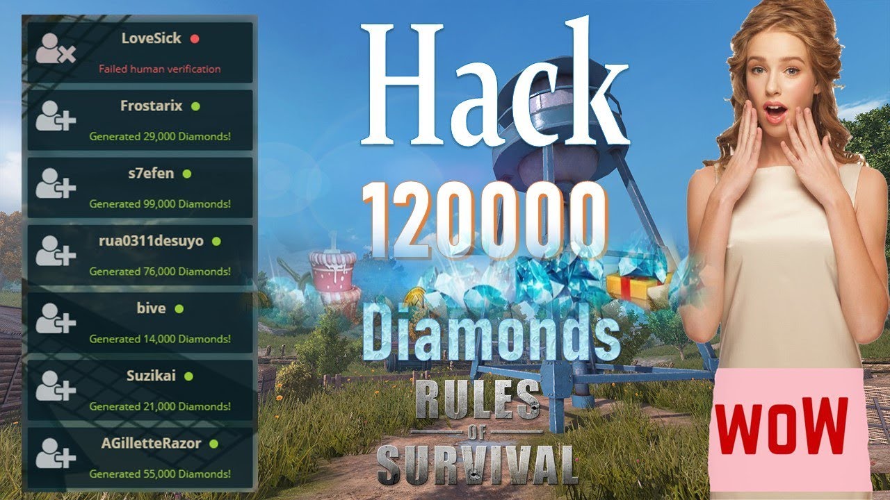 How To Get Free 120000 Diamonds In Rule of Survival working 100%