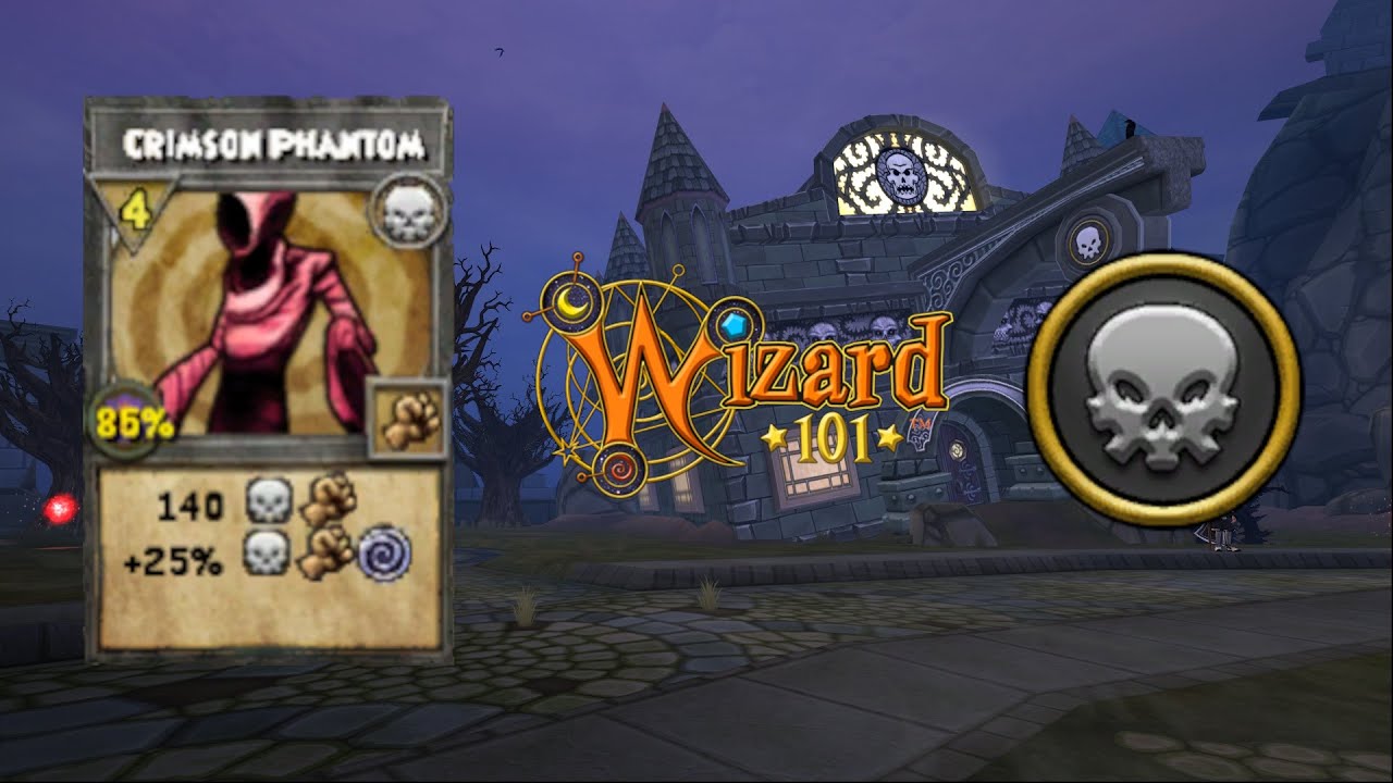 Wizard101 Death Spell "Crimson Phantom" Spell Animation - YouTube