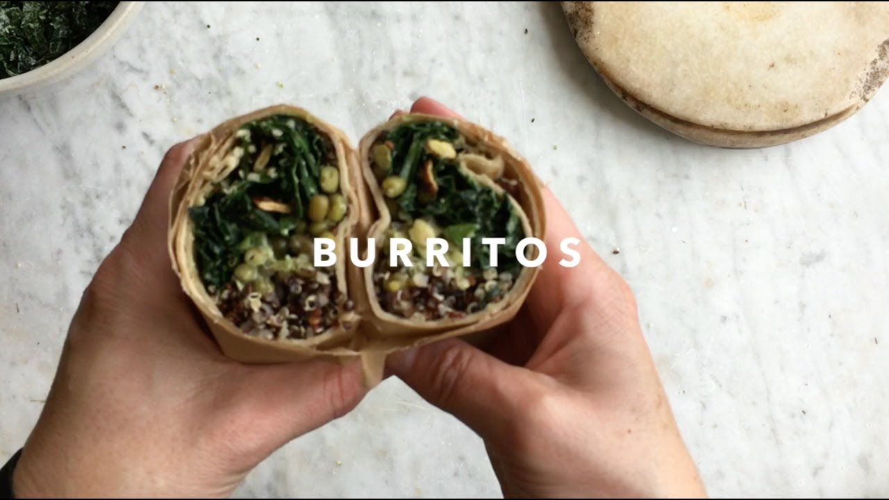Super Green VEGAN Quinoa Burritos YouTube