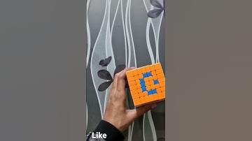 Pakistan flag on 7×7 the world smallest violin #cube #india #pakistan