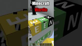 MY FIRST EVER MINECRAFT WORDLE!! #minecraft #wordle #shorts #minecraftshorts #funny #memes