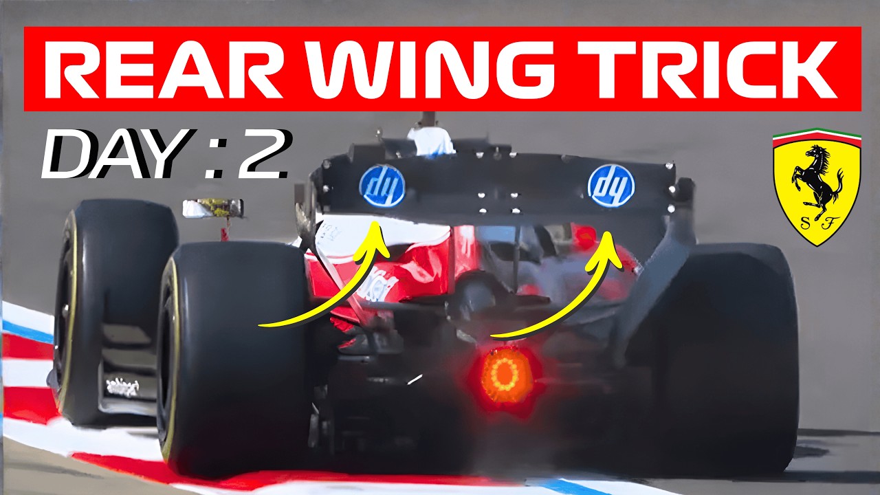 F1 Bahrain Testing Week 2, Day 2 : Ferrari's Rear Wing Shocked Every Team!