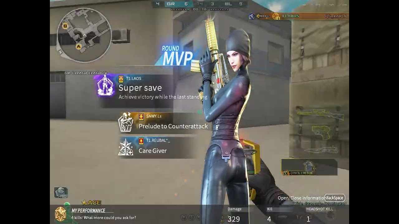 1V4 PUB Clutch Moment By T1.LAOS 