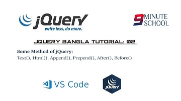 jQuery bangla tutorial Part-02 : html selector and text manipulation