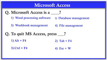 🔥 Top 30 MS Access MCQ Question and Answers in hindi - For all Competitive Exams
