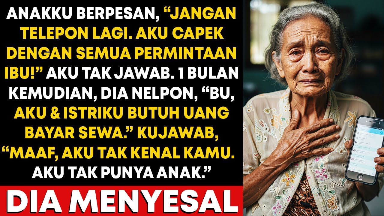 Putraku Berpesan, “Jangan Hubungi Aku Lagi, Aku Capek”—Aku Diam, Sebulan Kemudian Dia Menangis…