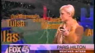 paris hilton doing the weather