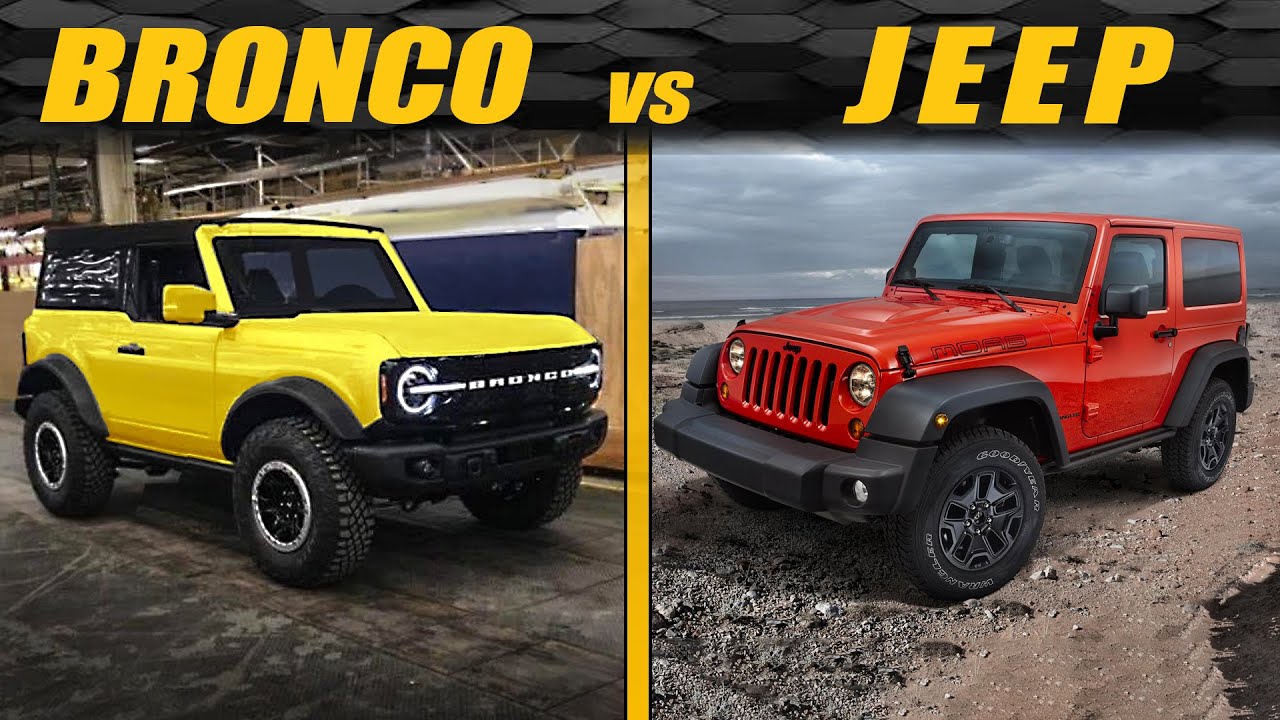 2021 Ford Bronco vs. Jeep Wrangler - Which Is Better? - YouTube
