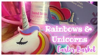 Rainbows &amp; Unicorns Easter Basket Tutorial 2017