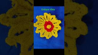 Paper pin se Crochet Design Kaise Banaye #crochet #diy crafts #woolen craft #viral video #easy