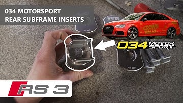 034 Motorsport Rear Subframe Inserts Audi A3/S3/RS3 8V