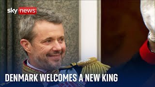 King Frederik X: Thousands line streets of Copenhagen to welcome new monarch