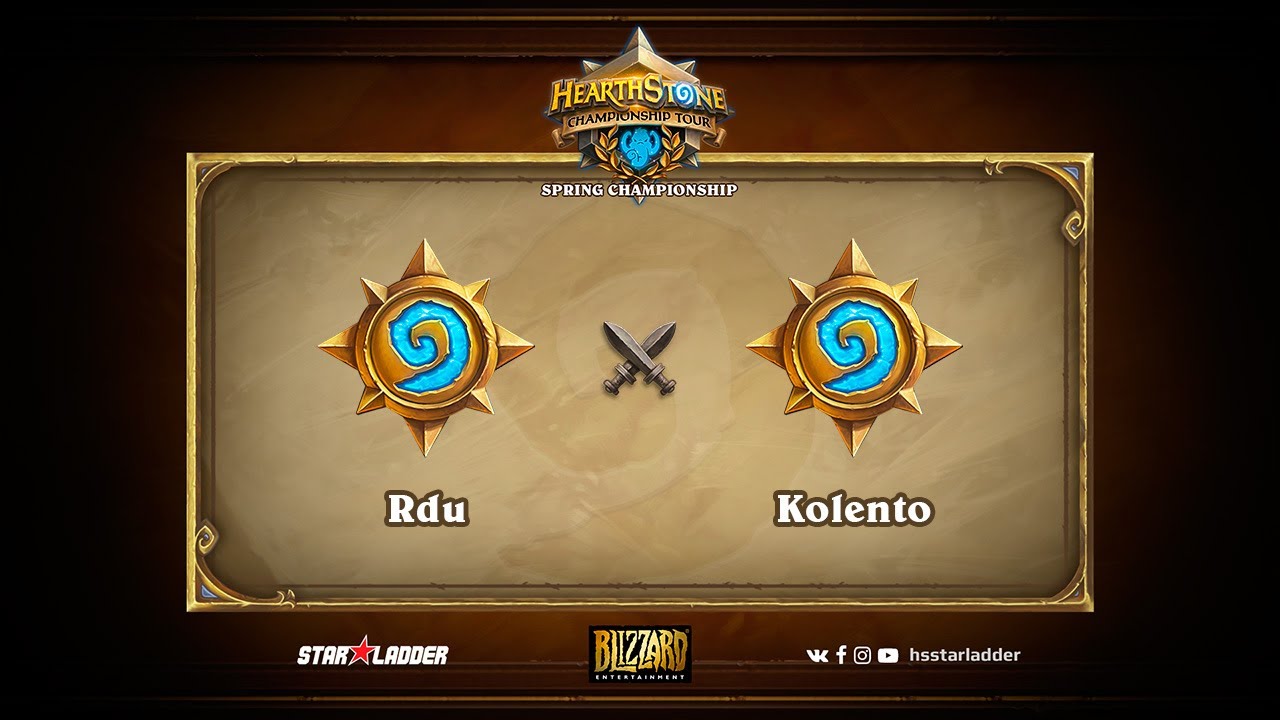 MUST SEE! Rdu vs Kolento, 1/4, Hearthstone Championship Tour Spring 2017