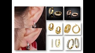 Latest Gold Hoop Earrings Designs
