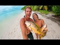 3 Fish in 1 Shot! - Crazy Spearfishing on Remote Islands